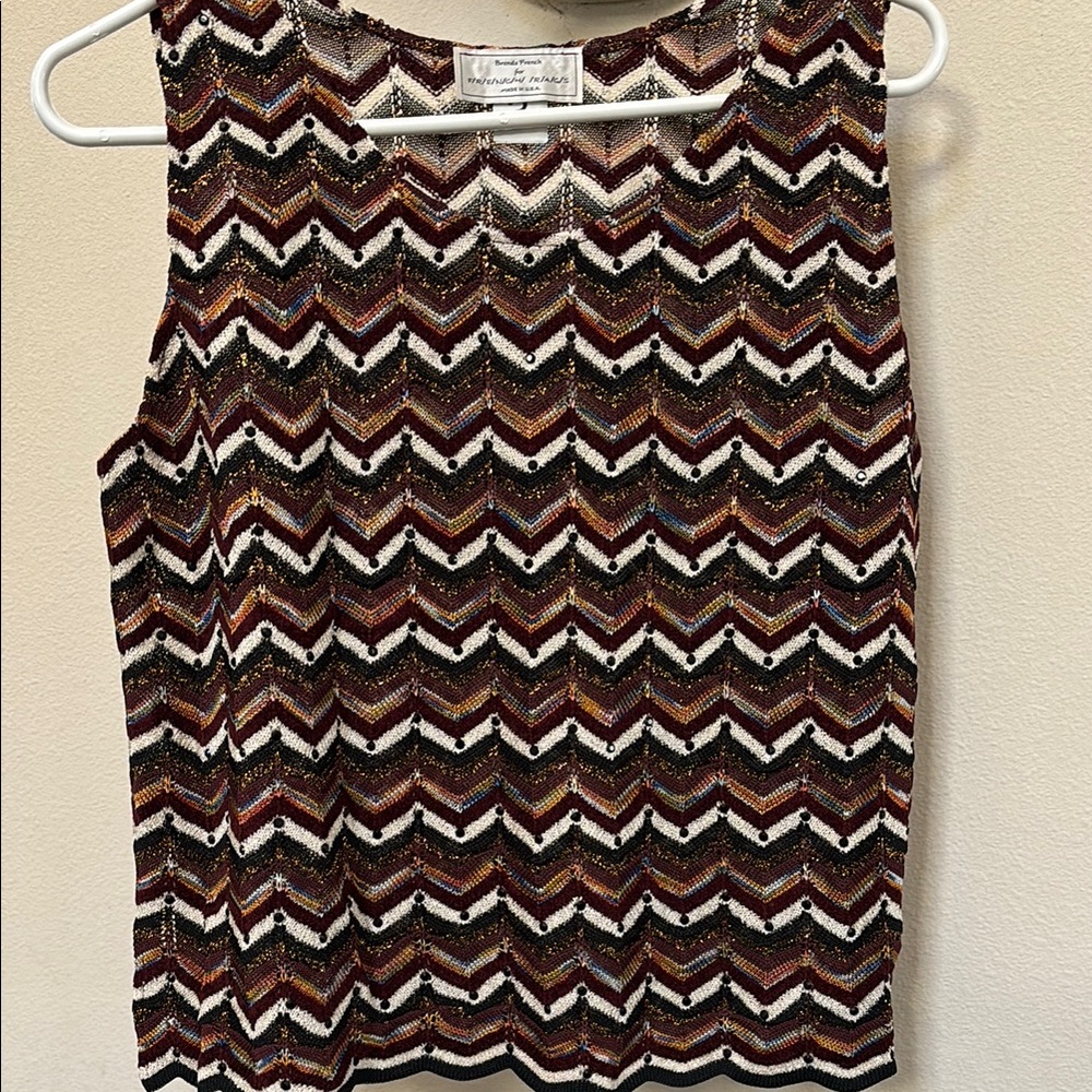 Brenda French Women's Patterned Sleeveless Top